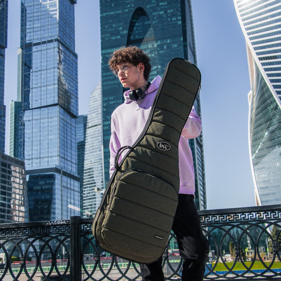 Чехол для гитары Bagandmusic Electro Casual Plus (зеленый)