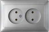 Розетка Bylectrica Стиль РС16-307 (серебристый)