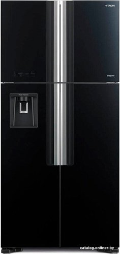 Четырёхдверный холодильник Hitachi R-W660PUC7GBK