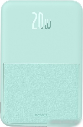 Внешний аккумулятор Baseus MagPro Magnetic Bracket Wireless Fast-Charging Power Bank 20W 5000mAh (мятный)