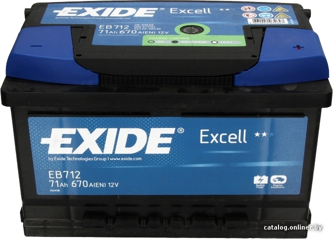 Автомобильный аккумулятор Exide Excell EB712 (71 А/ч)
