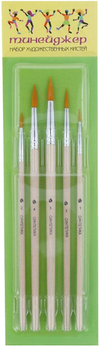Набор кистей Художественные материалы Тинейджер С-6901 (5 шт)