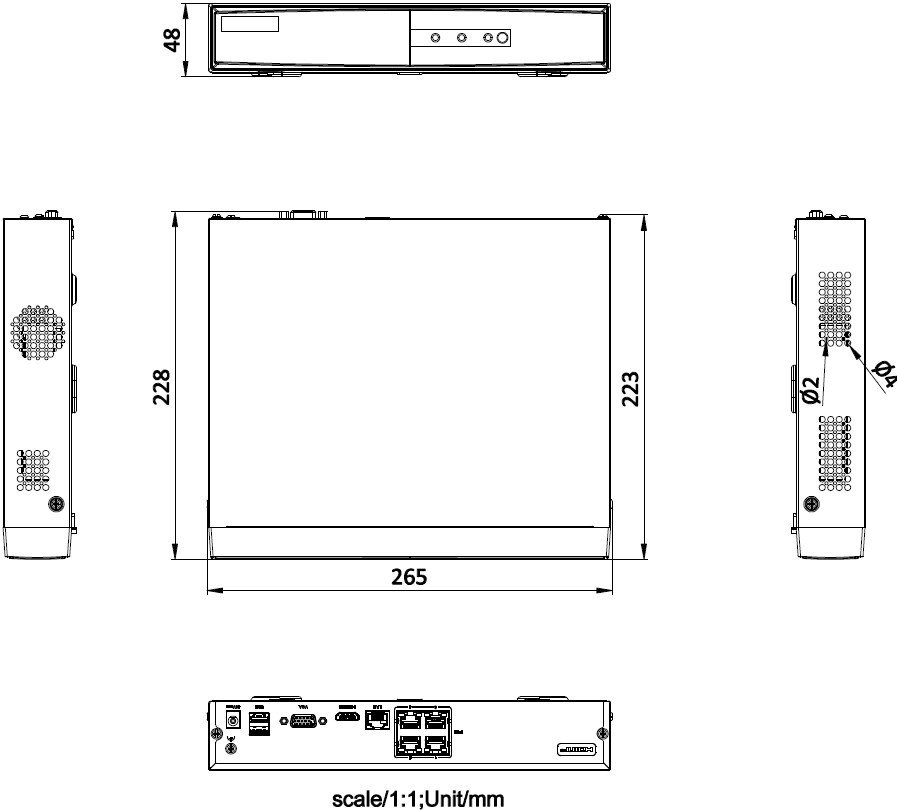 Сетевой видеорегистратор Hikvision DS-7104NI-Q1/4P/M(D)