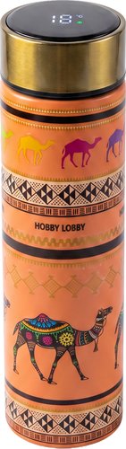 Термос Hobby Lobby HB-061 c дисплеем (500мл, оранжевый)