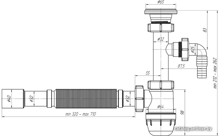 Сифон Ани Пласт BM1315