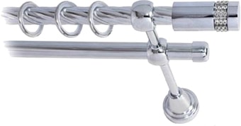 Lm Decor Имидж (хром, витая, 2.8м 16мм, 2 ряда)