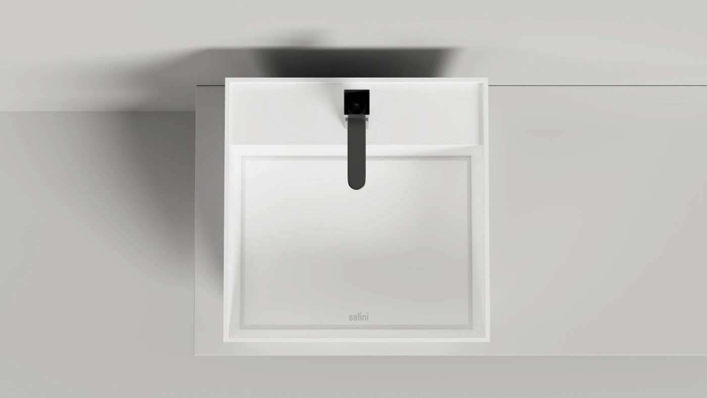 Умывальник Salini Armonia Square Top 03 130513TG (S-Sense, глянцевый)