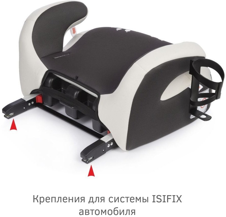 Детское сиденье Siger Fix Lux KRES3996 (енот серый/бежевый)