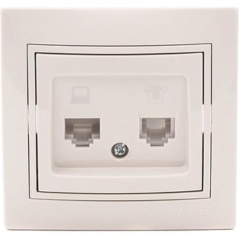 Розетка компьютерная Lezard Mira 701-0303-143