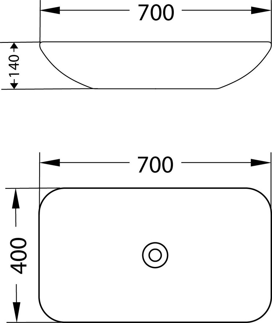 Умывальник Lauter 21886 + Cascade 21СК0655C с донным клапаном 21190CH (хром)