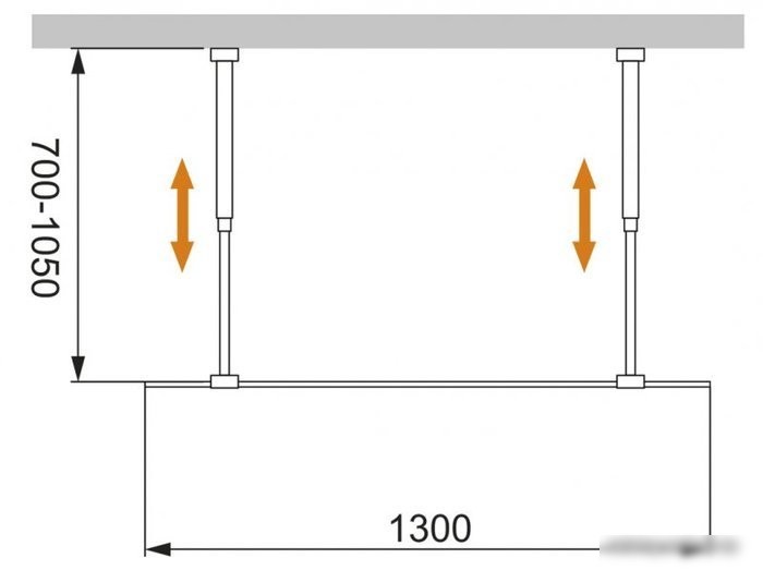 Душевая стенка Cezares LIBERTA-L-2-130-C-Cr