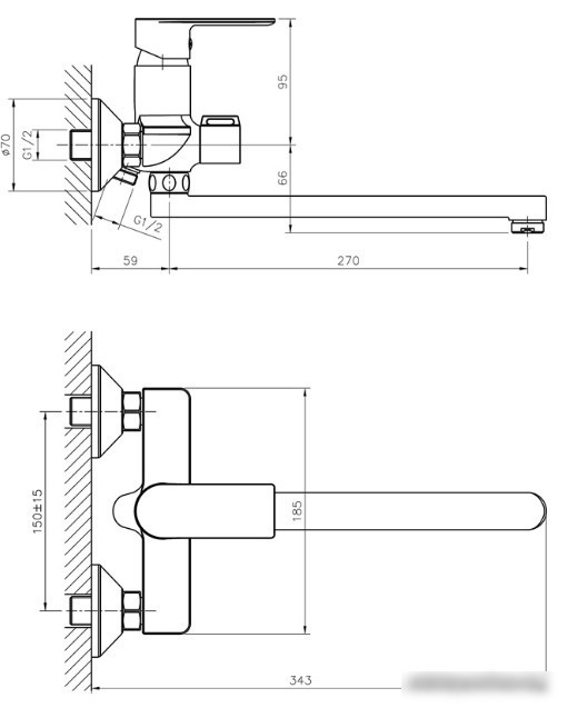 Смеситель Haiba HB22505