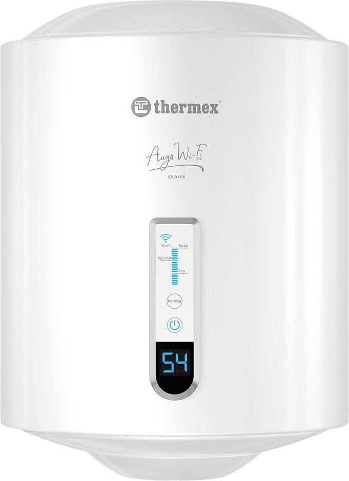 Накопительный электрический водонагреватель Thermex Auga 30 V Slim Wi-Fi