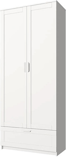 Шкаф распашной Anrex Skagen 2D1S 90x42.2x210 (белый)