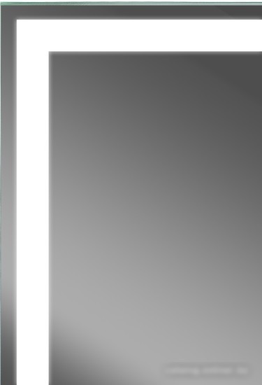 Континент Шкаф с зеркалом Mirror Box Black Led 80х80