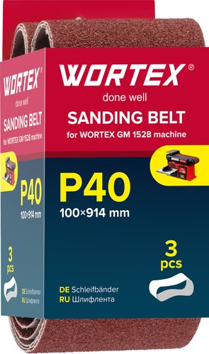 Набор шлифлент Wortex 1325973 (3шт)