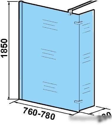 Душевая стенка WeltWasser WW400 80G+30G