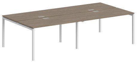 Стол Norden 240x143.8x75 SG.254.OD.44.WH (белый/дуб темный)