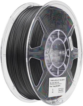Филамент eSUN PETG-CF PETG-CF175B1TZ1 (1.75 мм, 1 кг, черный)