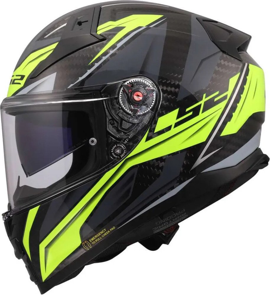 Мотошлем LS2 FF811 Vector II C Savage (XL, H-V Yellow)