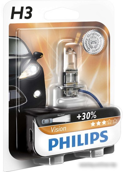Галогенная лампа Philips H3 Vision 1шт (12336PRB1)