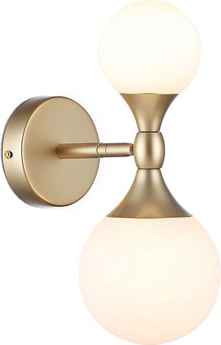 Люстра средней высоты Ambrella light LH51053/2 GD/FR (золото/белый матовый)