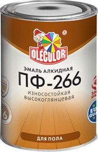 Эмаль Olecolor ПФ-266 1.9 кг (желто-коричневый)