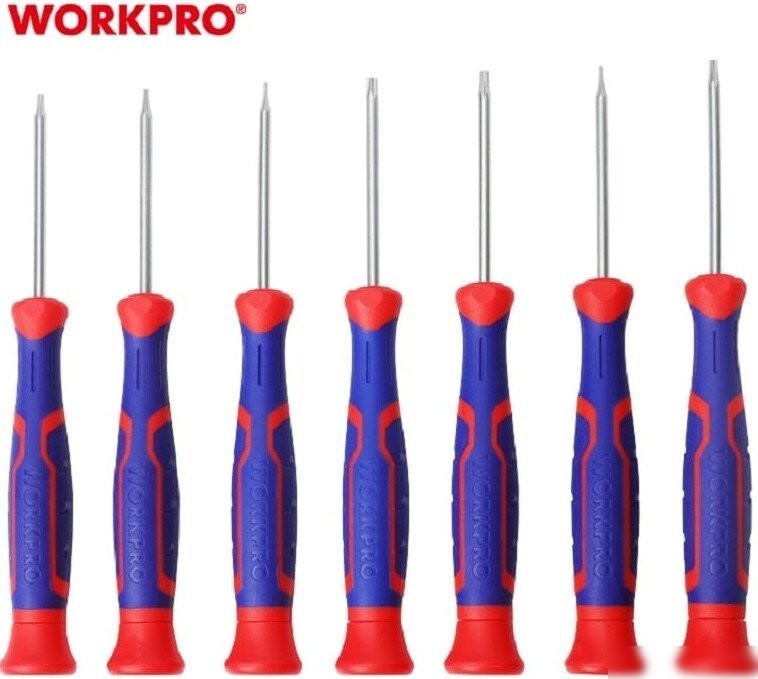 Набор отверток прецизионных Workpro WP200510 (7 предметов)