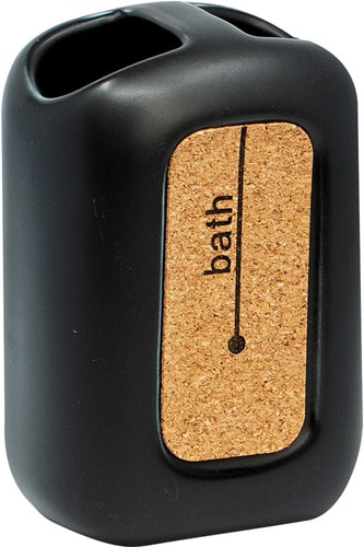 Стакан для зубной щетки и пасты Bisk Corsa 05588 (черный)