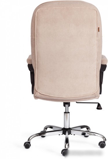 Офисное кресло TetChair СН9944 флок/хром (бежевый)