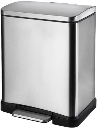 Мусорное ведро WeltWasser Lassy MT 12L (матовая сталь)