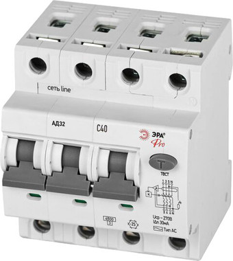 Дифференциальный автомат ЭРА D32E4C40АC30P АД-32 Б0057798