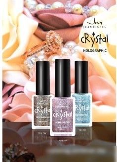 Лак Jeanmishel Crystal с блестками 3D эффект голографии тон 707 (12 мл)