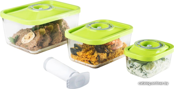 Контейнер вакуумный Status VAC-Glass-Set (зеленый) Контейнер вакуумный Status VAC-Glass-Set (зеленый)