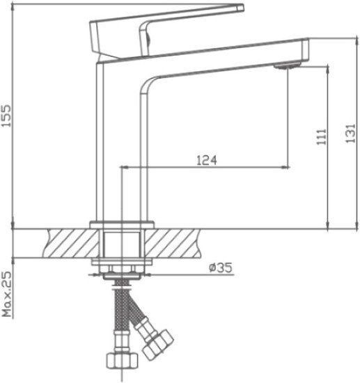 Смеситель Haiba HB10615 (хром)