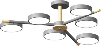 Подвесная люстра LED4U L3208-800 GR