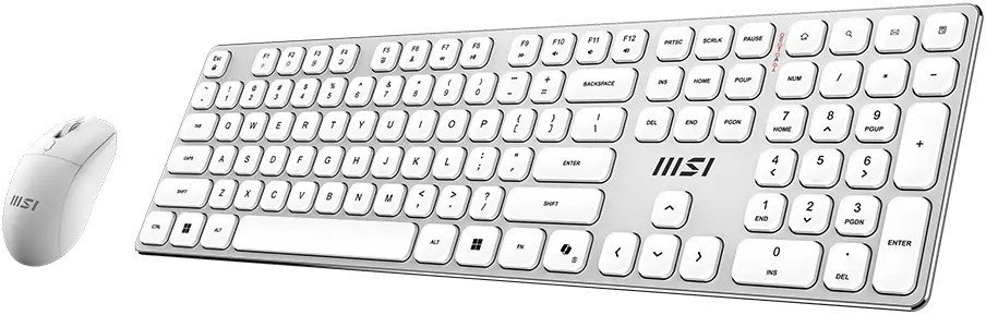 Офисный набор MSI Forge K210 Wireless Combo White