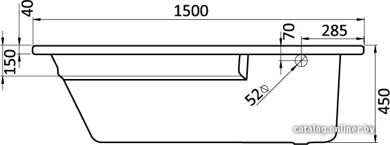 Ванна Santek Гоа 150x100 R [1WH112032]