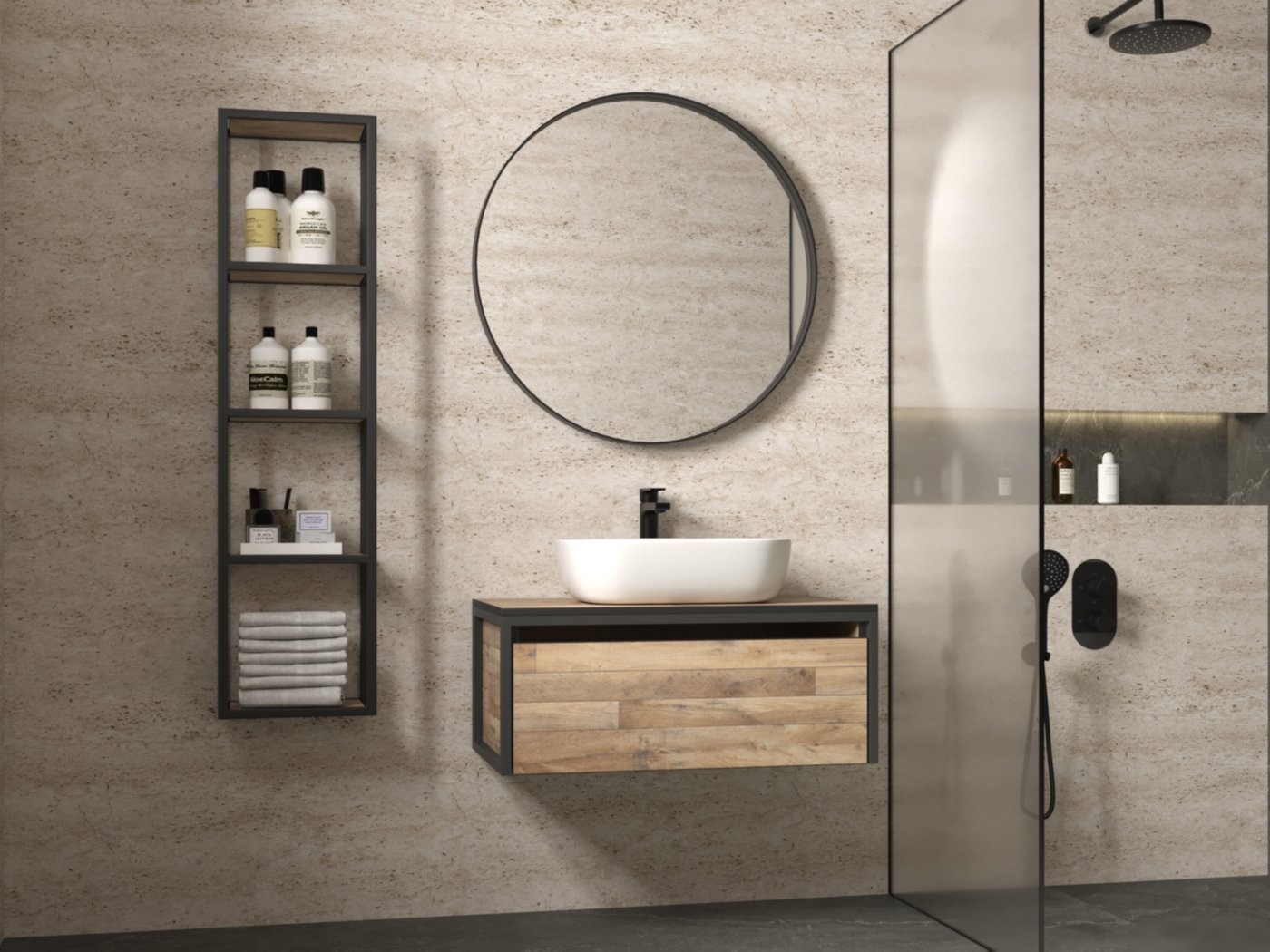Style Line Полка для ванной Сохо 30x120см ЛДСП открытый
