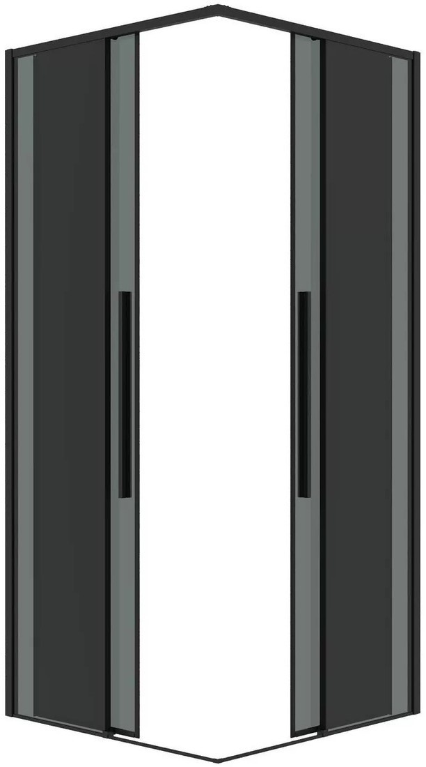 Душевой уголок Grossman Galaxy 100x90x195 300.K33.01.1090.21.10 (черный матовый/тонированное стекло)