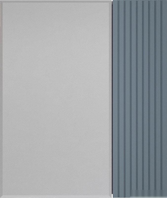 Symbolite Шкаф с зеркалом для ванной Стокгольм 60 (графит софт)