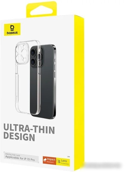 Чехол для телефона Baseus Lucent для iPhone 15 Pro 660152102A (прозрачный)