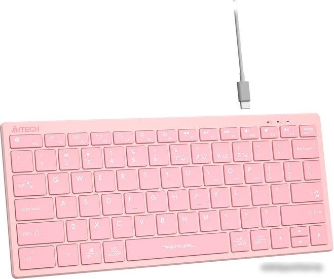 Клавиатура A4Tech Fstyler FBX51C (розовый)