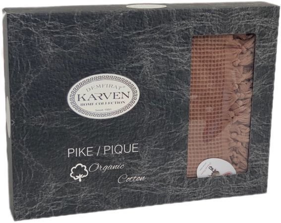 Плед Karven Dantelli Waffle Pike Евро 200x220 Р 931 (сухая роза)