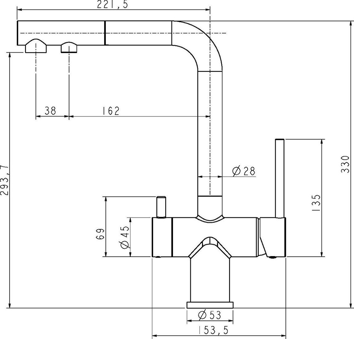 Смеситель Paulmark Se213222-BLM