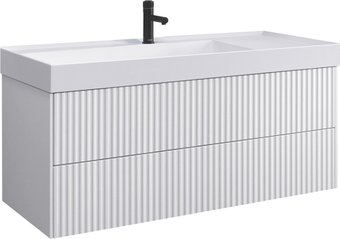 Belux Тумба с умывальником Сиртаки НП 120-02 + Триумф Тр 1200-01 (1, белый глянцевый)