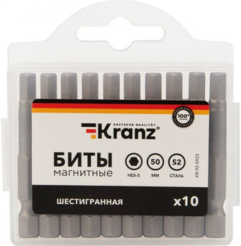 Набор бит Kranz KR-92-0423 (10 шт)