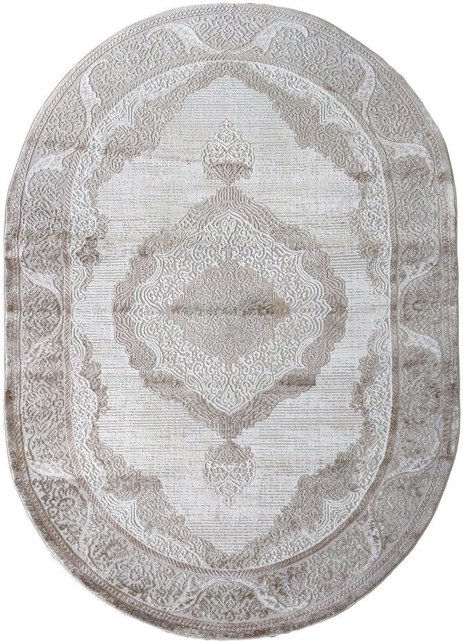 Ковер для жилой комнаты Safyun Victoria HL651-CREAM-VIZON-OVAL (0.8x1.5)