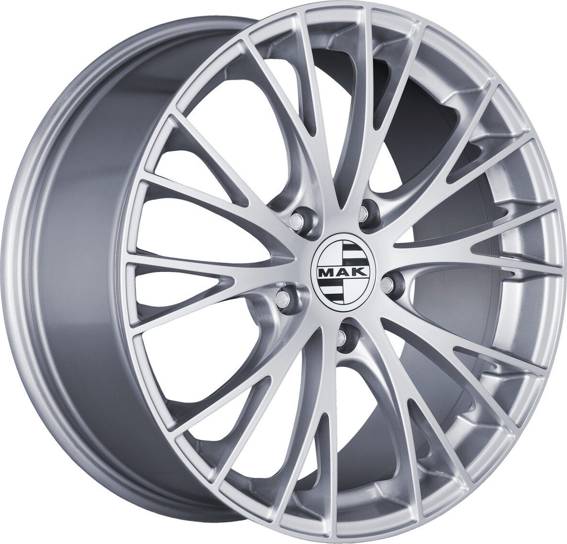 Литые диски MAK Rennen 21x9" 5x112мм DIA 66.45мм ET 26мм Silver