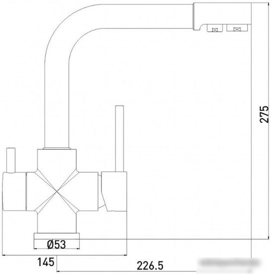 Смеситель Gross Aqua Ecolife 3120609MW